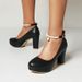 Women's High-heeled For Spring And Autumn, Round-toed Wedding Small 33 Bridesmaid Shoes, Large Size Waterproof Platform_vogvips.com