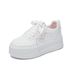 Little White Shoes Female Students Thick-soled Heightening Shoes Breathable Casual Shoes Board Shoes_vogvips.com