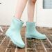 Fashion And Casual Women's Drawstring Rain Shoes Sizes 36-41_vogvips.com