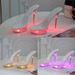 Women's Light-Up Fashion Sandals - Glow-in-the-Dark PU Slippers With Comfortable Rubber Sole, Peep-Toe Design For Casual & Party Wear_vogvips.com