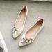 Shallow Single Shoes Women's Flat-bottomed Pointed Doudou Shoes Soft Soles Are Not Tired Of Standing For A Long Time_vogvips.com