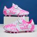 Soccer Shoes Kids Teen Velcro Student Long Spike Broken Spike Flat Spike Sole Low Top Sports Training Shoes_vogvips.com