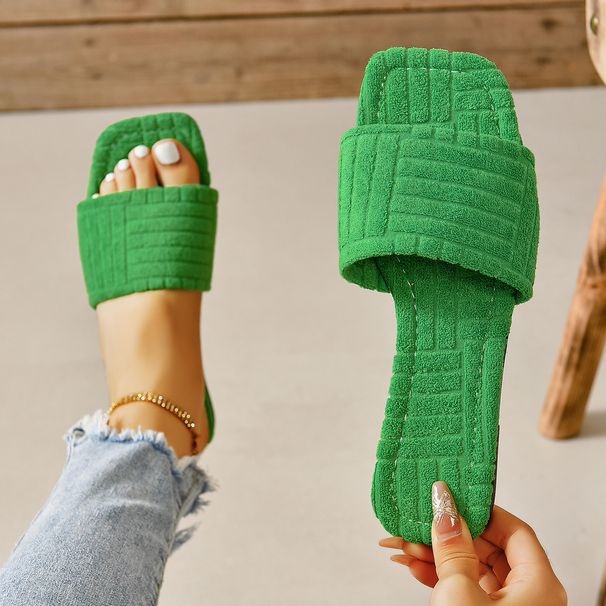 Summer Slippers Women Flat Luxury Outdoor Beach Flip Flops Female Sandals Trend Brand Design Slides Shoes Woman 2024 Big Size 43_vogvips.com