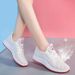 Summer White Shoes Mesh Sports Women's Shoes Nurse Women's Shoes Home Air Breathable_vogvips.com