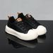 Men's Trendy Platform White Sneakers Breathable Casual Height Increasing Dad Shoes Spring Autumn Style 8873_vogvips.com
