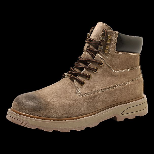 New Leather Spring Men's Shoes High-top Men's Heightening Tooling Martin Boots_vogvips.com