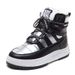 Winter Fleece-Lined Down Cotton For Northeast Outdoor Wear, Casual Warm Snow Boots, High-Top Lace-Up Thick-Soled Women's_vogvips.com