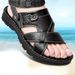 Summer Sandals Genuine Leather Non-slip Slippers Outdoor Thick-soled Beach Shoes Comfor Soft Men Sandalias_vogvips.com
