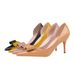 Women S Pumps Style Fashionable Thin Heel Douyin Patent Leather Pointed Toe Hollow Sexy Slim Bow Internet Celebrity High_vogvips.com