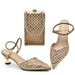 Vintage Diamond High Heeled Sandals With Dinner Set Stylish Design Rhinestone Evening Bag_vogvips.com