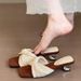 Retro Women's Woven Wedge Roman Sandals Square Toe Open Toe Stylish Vacation Look Beach Sandals_vogvips.com