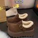 Women's Snow Boots 2025 Autumn Winter New Style Height-Increasing Integrated Fur Versatile Furry Cotton Shoes Thick Sole_vogvips.com