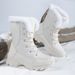 Winter Winter Thick Anti Cold Snow Boots With Velvet For Women, Warm High Top Cotton Shoes, Versatile Large Cotton Anti Slip Boots_vogvips.com