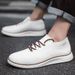 Euro Step 2025 Spring New Lightweight Lace-up Casual Breathable Loafers Men's Large Size Sports Shoes_vogvips.com