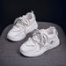 Ins Korean Version Autumn New Item Dad Female Student Sports Shoes Running Casual Thick Sole Height Increasing_vogvips.com