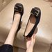 Doudou Shoes Women's Spring And Autumn Soft-soled Single Shoes Small Women's Shoes One Pedal Shallow Leather Shoes Children_vogvips.com