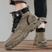 European Warm Series Rotating Button Yellow Autumn Winter New Leather High-top Windproof Outdoor Sports Fashion Martin Trendy Men's Boots_vogvips.com