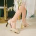 2025 Four Seasons New Zaju Bride Toast Dress With Women's High Heels_vogvips.com
