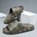 Men's Home Slippers One-word Fashion Personalized Slippers Can Be Worn Outside Slippers Beach Slippers_vogvips.com