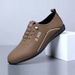 Men's Spring New One Step Lightweight Breathable Casual With Bottom And Soft Surface - Business Fashion Leather Shoes_vogvips.com