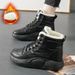 1178225343@qq.com High-top For Women 2023 Autumn Winter New Versatile Fleece-lined Cotton Shoes Women's Short Snow Boots YB-6022_vogvips.com