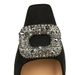 6186-K83 Banquet Women's Versatile Thick High Heels, Suede Square Headed Metal Water Diamond Buckle Single Shoes_vogvips.com