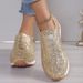 2024 Autumn New Fashion Slip-on Low-heeled Women's Sneakers Gold Silver Trend Sport Ladies Outdoor Casual Walking Shoes_vogvips.com