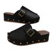 2025 Summer New Women's Large Baotou Thick Bottom Slippers Belt Buckle Decoration_vogvips.com