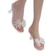 French-style Crystal Transparent Elegant Dress A Summer Vibe, Paired With High-heeled Sandals And New Rhinestone Bow_vogvips.com