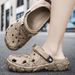 Fashion Men Slippers Comfort Beach Sandals Non-slip Garden Slides Chef Shoes Summer Casual Shoes Nurse Doctor Shoes Flip Flops_vogvips.com