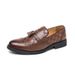 Euro Step Autumn Winter Men's Leather New Business Formal Brogue Carved Tassel British Casual Pointed Wedding Shoes_vogvips.com