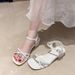 French-style Rhinestone Open-toe Sandals For Women, 2026 Summer New Model, Stunning High-heeled With Chunky Heels,_vogvips.com