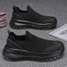 New Men's Shoes With Mesh Upper, Breathable Casual Slip-on Walking Soft Sole, Comfortable And Lightweight Running Shoes,_vogvips.com