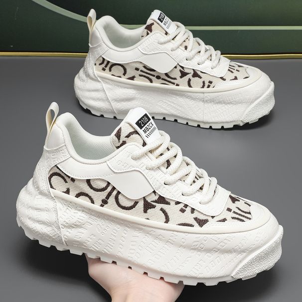 Men's Shoes Large Size 48 Size Spring New Thick Sole Heightening Fashionable Breathable Versatile Sports Casual Men's Shoes_vogvips.com