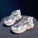 Chunky For Women Spring Autumn 2025 New Style Breathable Versatile Casual Shoes Thick Sole White Sneakers Trendy_vogvips.com