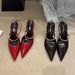 2026 Pointed Toe High Heels For Women, French Style Backless Sandals, Elegant Metal Buckle, Unique Thin Heel With Closed_vogvips.com