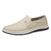 European Warm Series Old Man Head Autumn New Men's Casual Fashion Versatile Slip-On Fleece Lined Small Leather Shoes Winter Loafers_vogvips.com