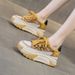 Platform Shoes Leather Hollow Out Women Summer 2025 New Retro Lightweight Height Increasing Casual Sneakers Thick Sole_vogvips.com