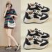 Ins Korean Style New Dad Shoes For Women 2025 Summer Student Sports Casual Mesh Breathable Height Increasing XFK858-1_vogvips.com