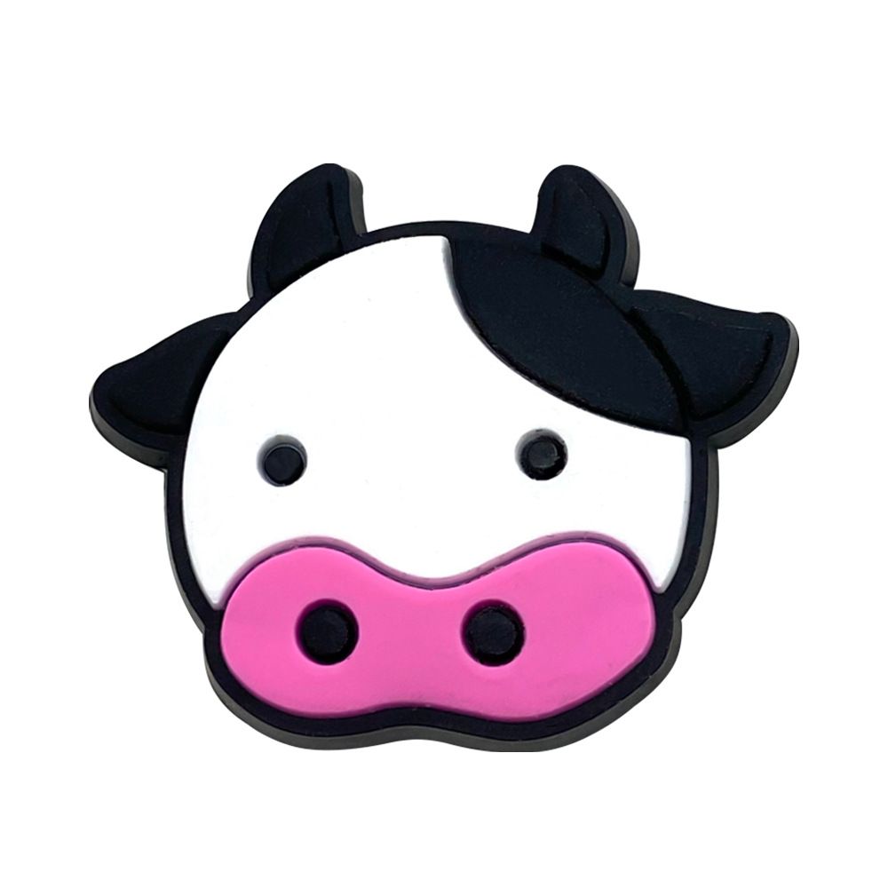 Cow Style Shoe Flower Shoe Buckle PVC Soft Rubber Shoe Accessories Accessories Sandals Decorative Buckle_vogvips.com