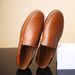Euro Step Men's Casual Leather 2025 Spring Summer Breathable Fashion Single Youth Round Toe Loafers Slip-On Lazy Shoes_vogvips.com