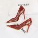 Banquet Women's Shoes Slim High Heels Shallow Mouth Pointed Toe Stiletto High Heels Mesh Hollow Lace Single Shoes_vogvips.com