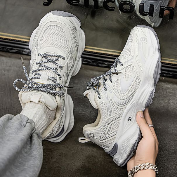Mens Breathable Mesh Thick Sole Running Shoes Dad Sneakers Casual Trendy Lightweight Athletic Walking Sports Outdoor Fashion_vogvips.com