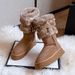 New Northeast Snow Boots High-end Plush Thickened Fluffy Boots Thick-soled Medium Tube Cotton Shoes Are Fashionable And Versatile_vogvips.com