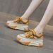 Dad Shoes Leather Surface Hollow Women's Retro Lightweight Inner Height Increase Casual Sports Shoes Platform Sandals_vogvips.com