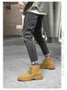Wind Platorm Men's Boots Big Yellow Boots Short Boots Locomotive Boots Martin Boots_vogvips.com