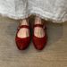 Fairy Style Soft Leather Ballet For Women 2024 Autumn New Loafers Flat Shallow Mouth Single To Match Dresses Mary Jane_vogvips.com