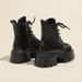 Women's Shoes Small Thick Soled Height Enhancing Martin Boots For Women 2025 New Autumn And Winter Style Thick Heel Versatile Motorcycle Short Boots_vogvips.com
