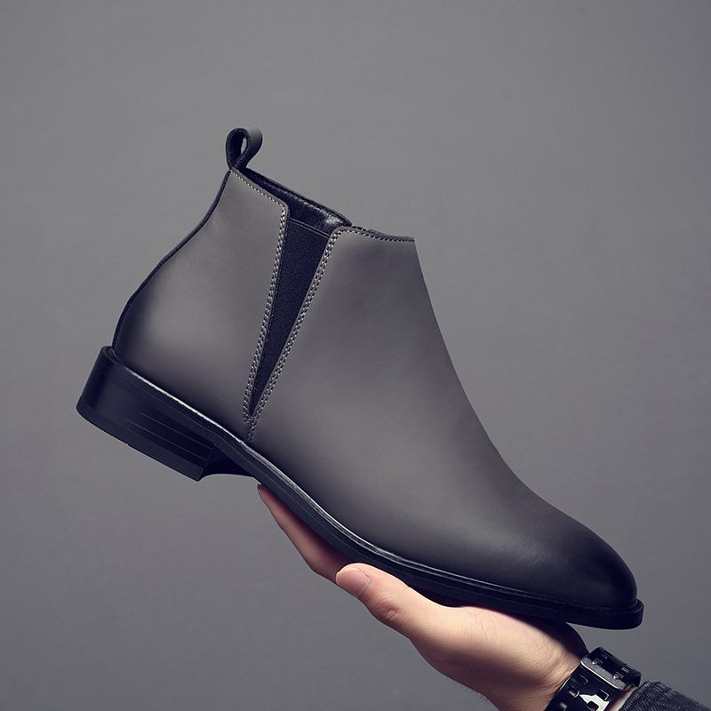 Men's Boots Chelsea Boots Side Zipper Men's Shoes Fashion European And American Men's Short Boots Ankle Boots_vogvips.com