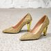 Women's Shoes Gold High Heels Party Women's Shoes Special Shaped Heels Fashion Party Pointed High Heels Sexy Women's ShoesGolden Shoes_vogvips.com